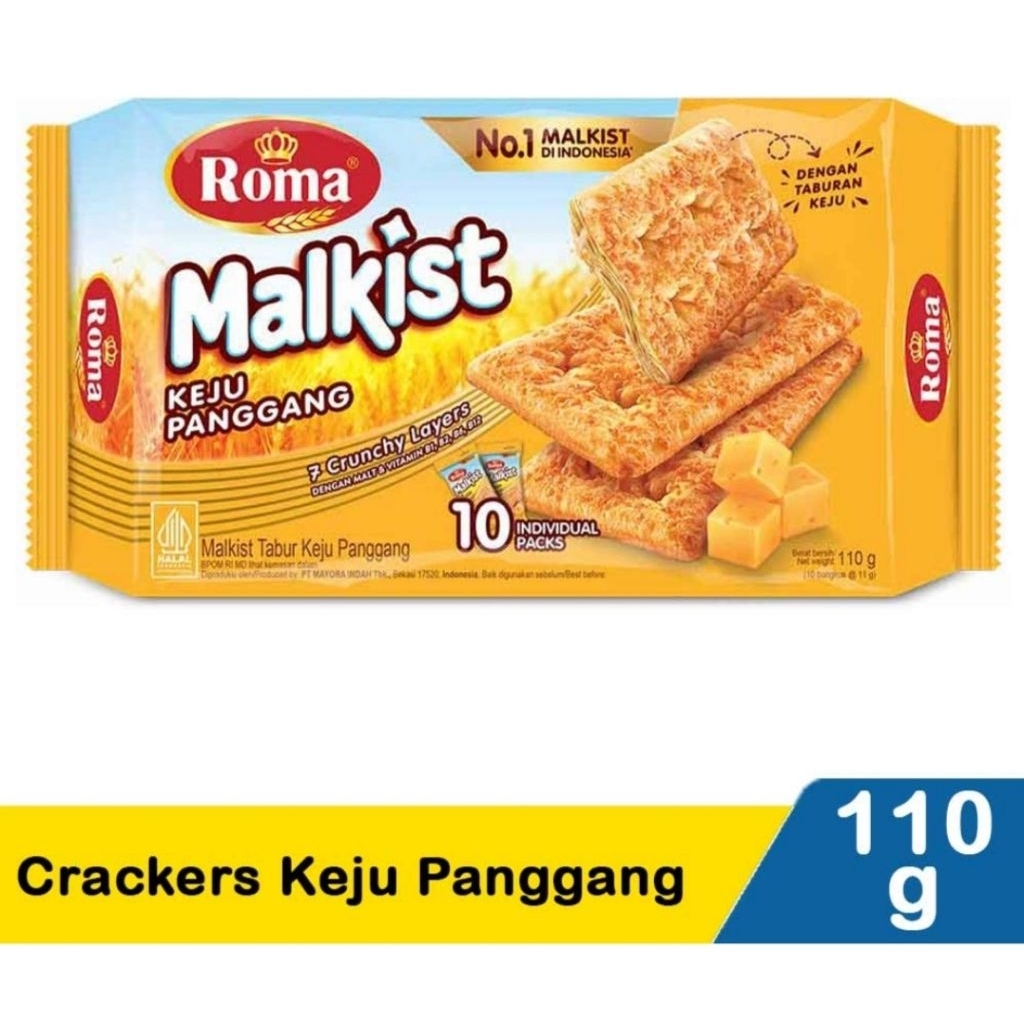 Roma Malkist Keju Tabur 110 Gram