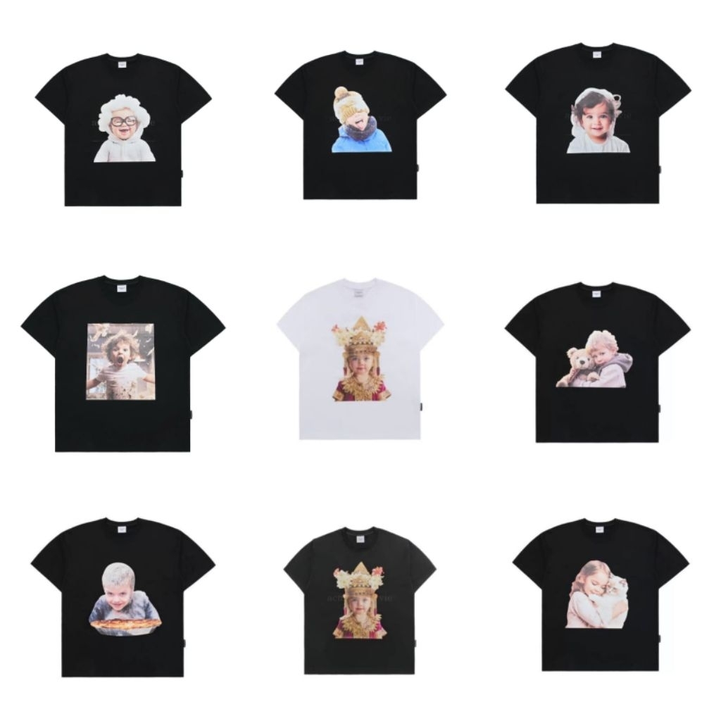 Tshirt Baby Face Oversized Baju Kaos Korea Unisex Pria Wanita