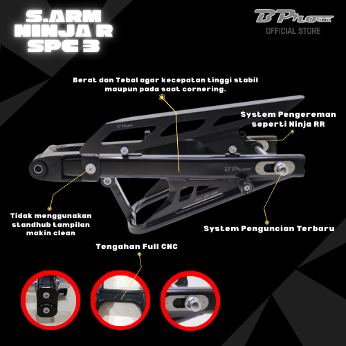 Swing Arm BPro Ninja R RR SS Gen 3 150 RX King MX King Series SPC Special Original BPro Racing