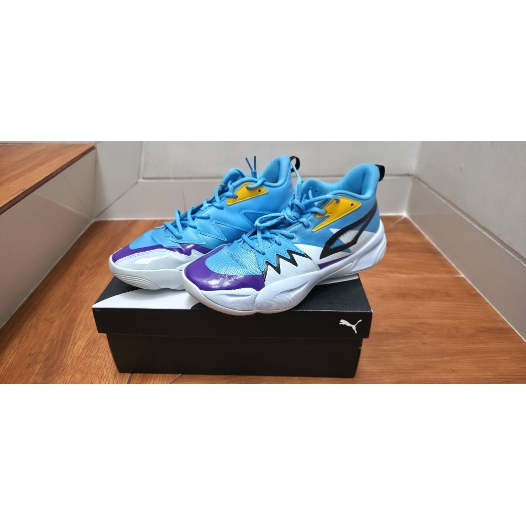 SEPATU BASKET PUMA GENETICS LUMINOUS BLUE-ICY