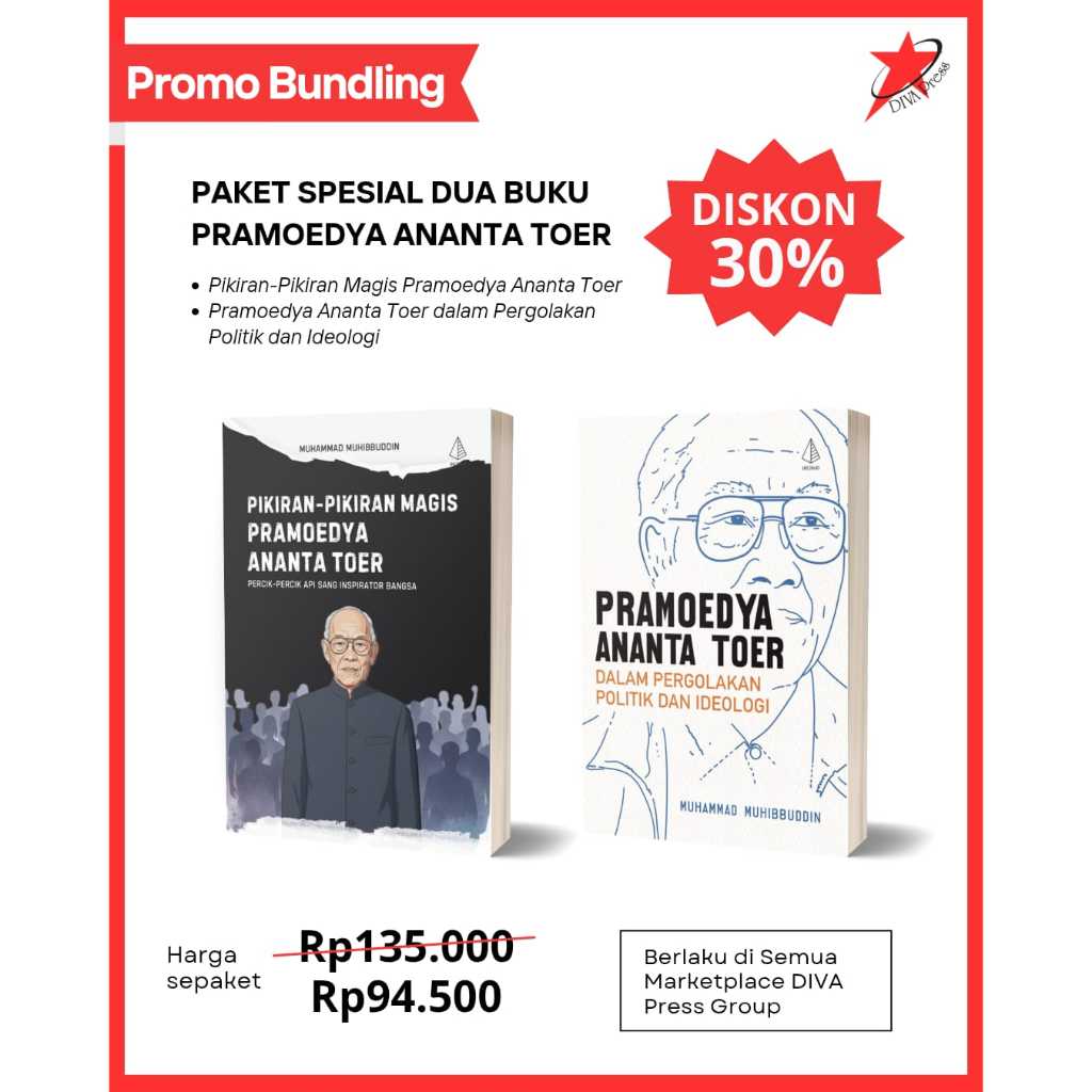 IRCiSoD Paket Dua Buku Pramoedya Ananta Toer: Pikiran Magis & Pergolakan Politik dan Ideologi
