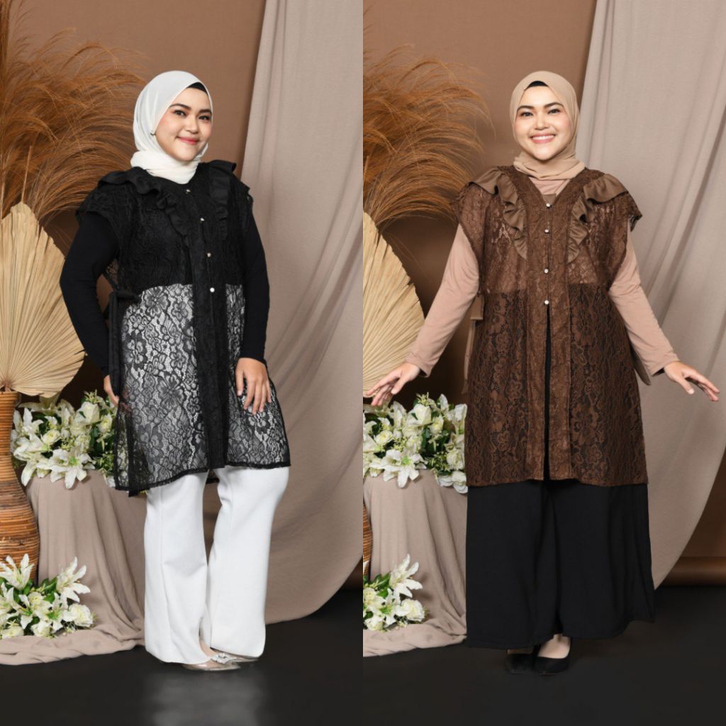 Outer brukat wanita Ootd kondangan 2026