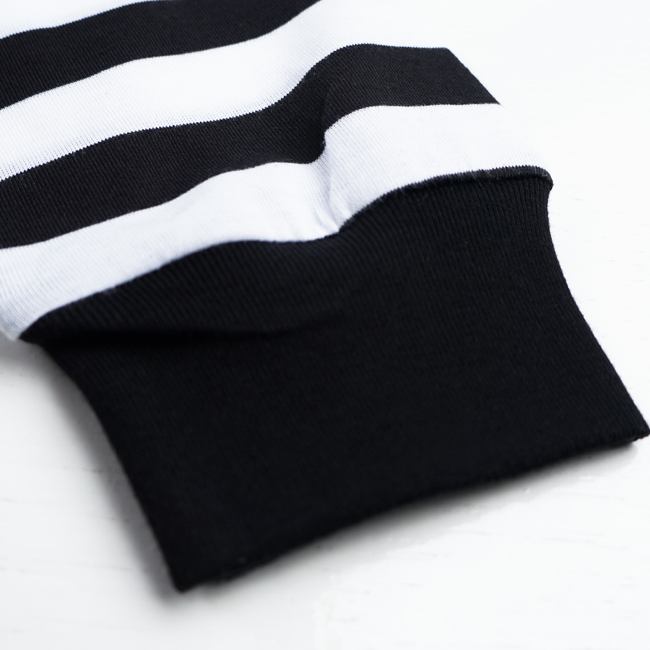 Troy Company Double Sleeve Longsleeve White Stripe Attitude - Kaos Lengan Panjang Kaos Putih Stripe DSD 3397