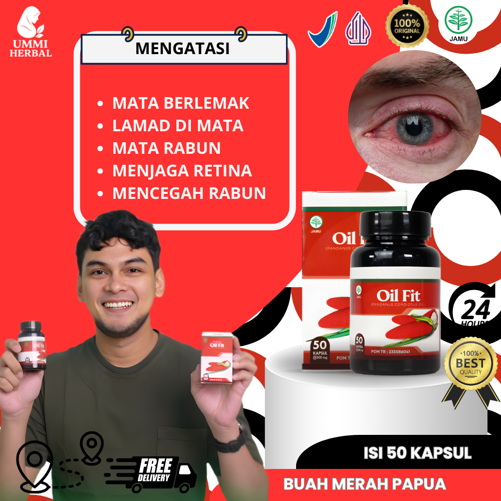 OILFIT ASLI - Buah Merah Papua Asli Obat Penyakit Glaukoma, Mengobati Gloukoma, Glukoma Pada Mata
