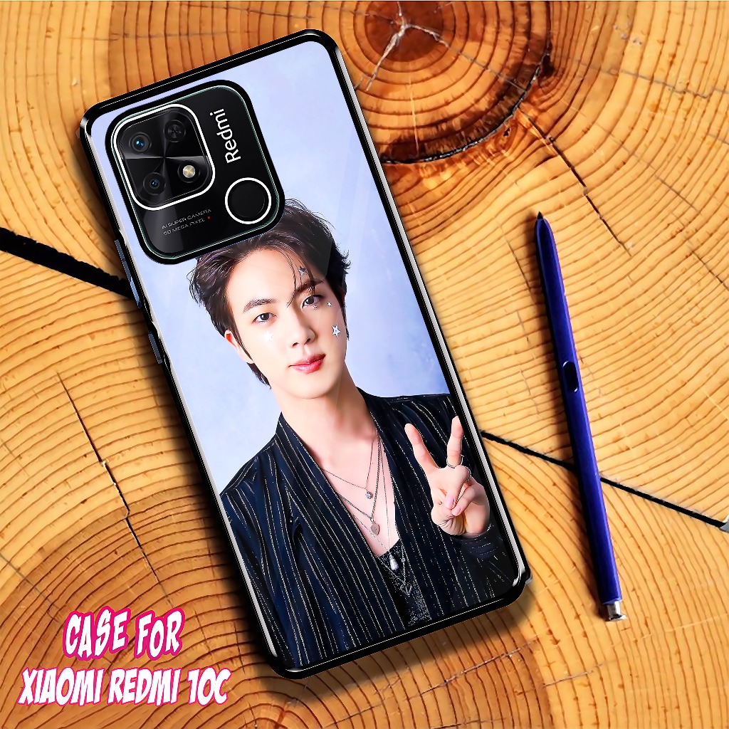 (Cozy Case) Softcase Hardcase Glossy Mirror Kaca Bening Kesing Casing Handphone Tipe Hp Redmi 10c Mo