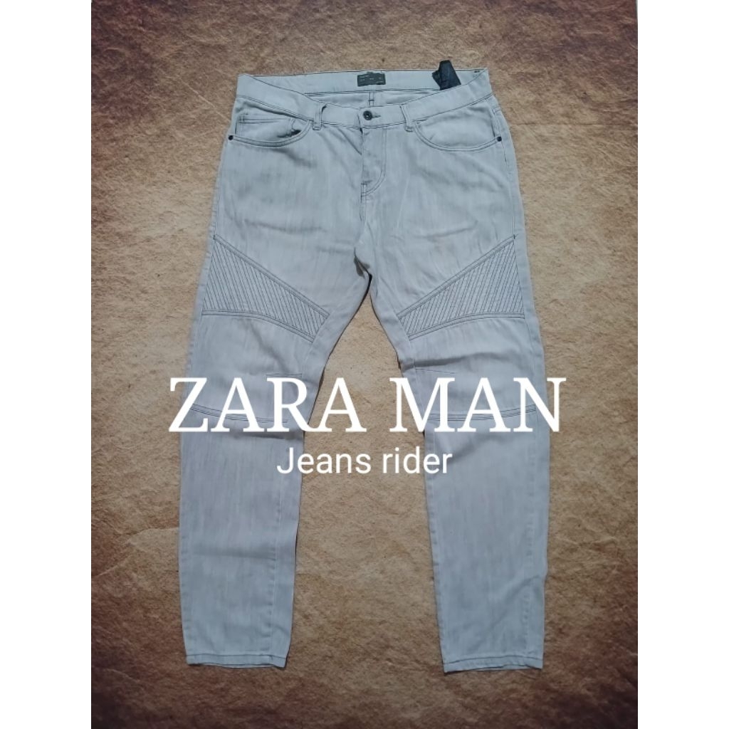 jeans ZARA MAN  bahan soft denim slimfit bekas recomend