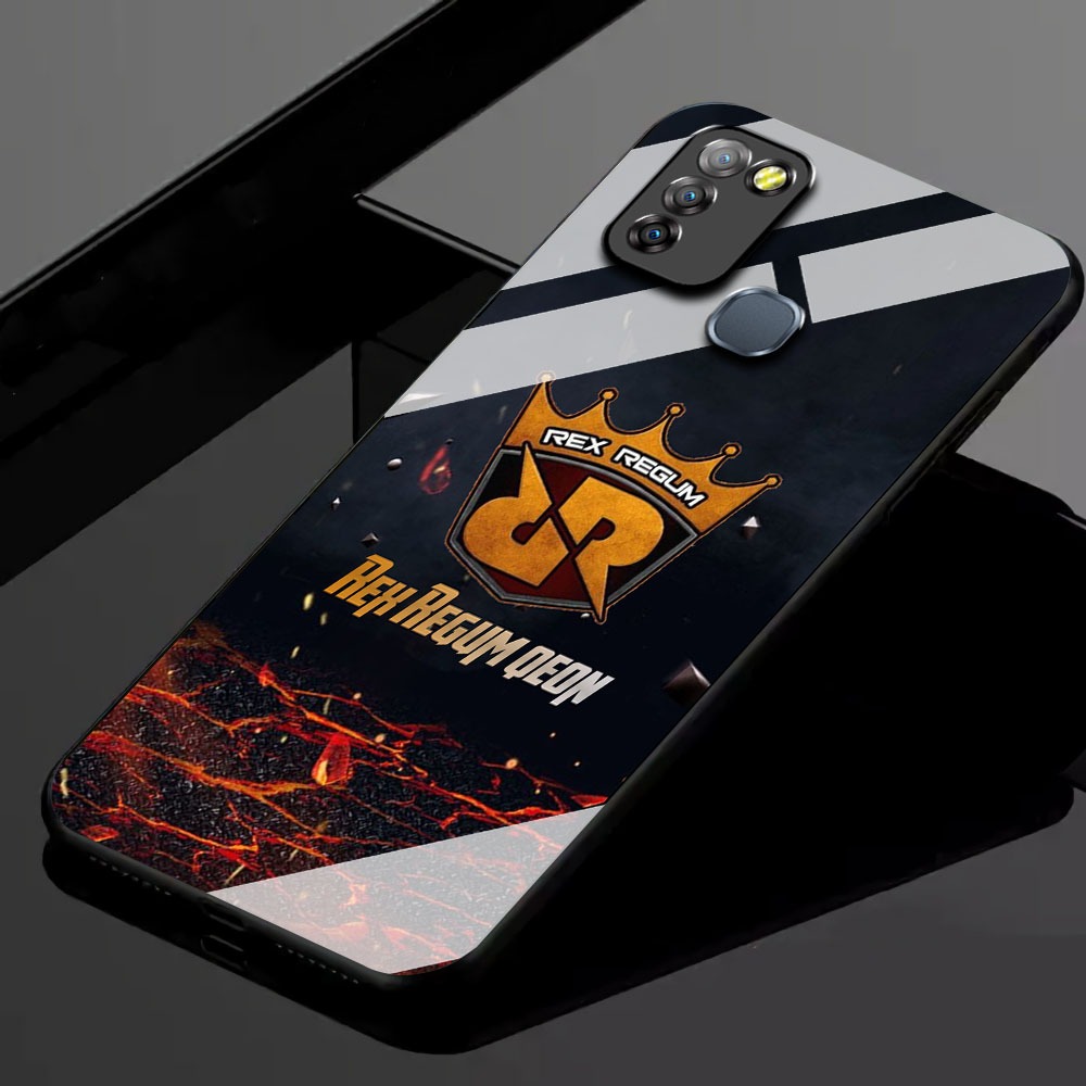 KK35 Softcase Glass Hp Terbaru For Infinix Smart 5/Smart 6 RAM 3 silikon Hp ada pelindung camera Cas