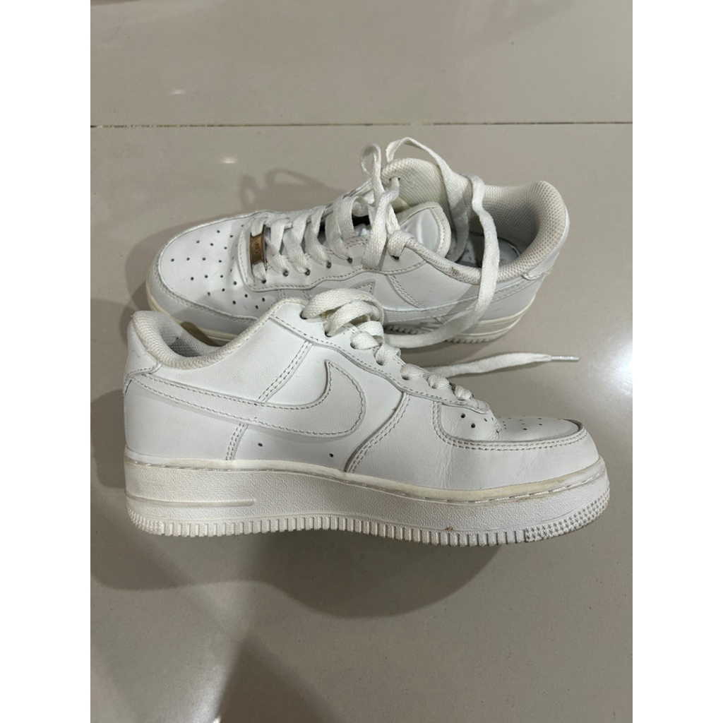 sepatu nike air force 1 full white original