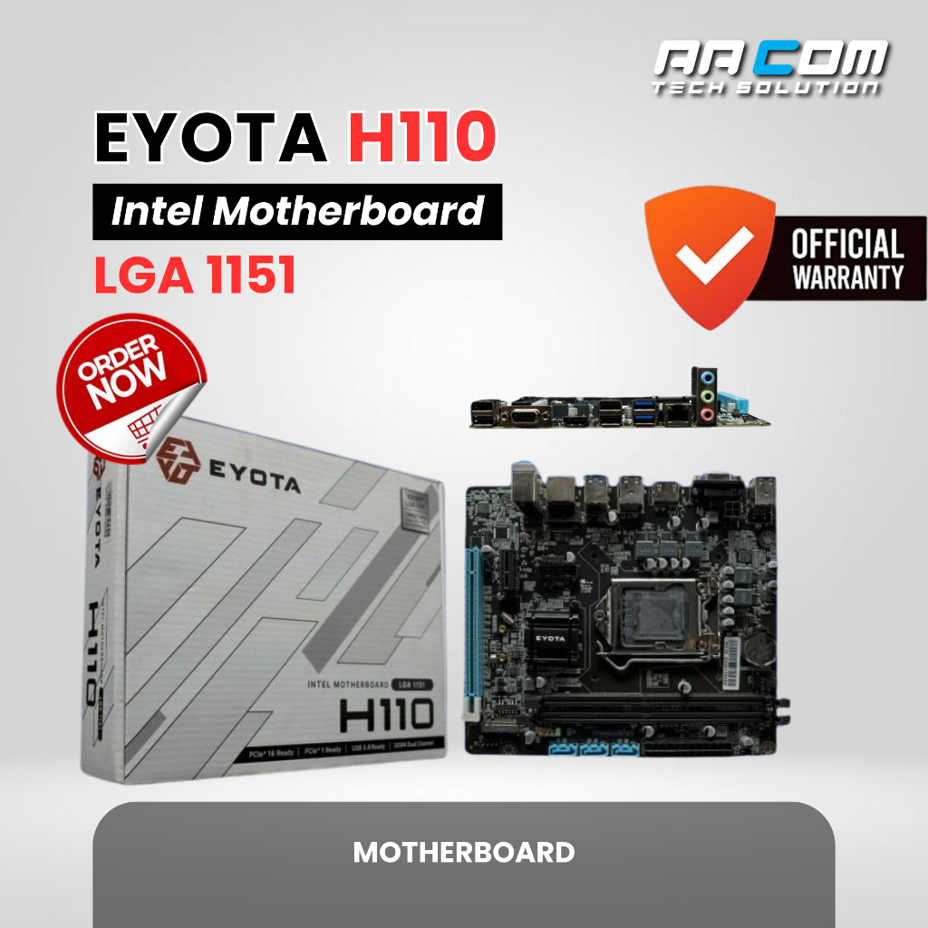 MOTHERBOARD EYOTA H110 DDR4 LGA 1151 (NVME+USB 3.0)