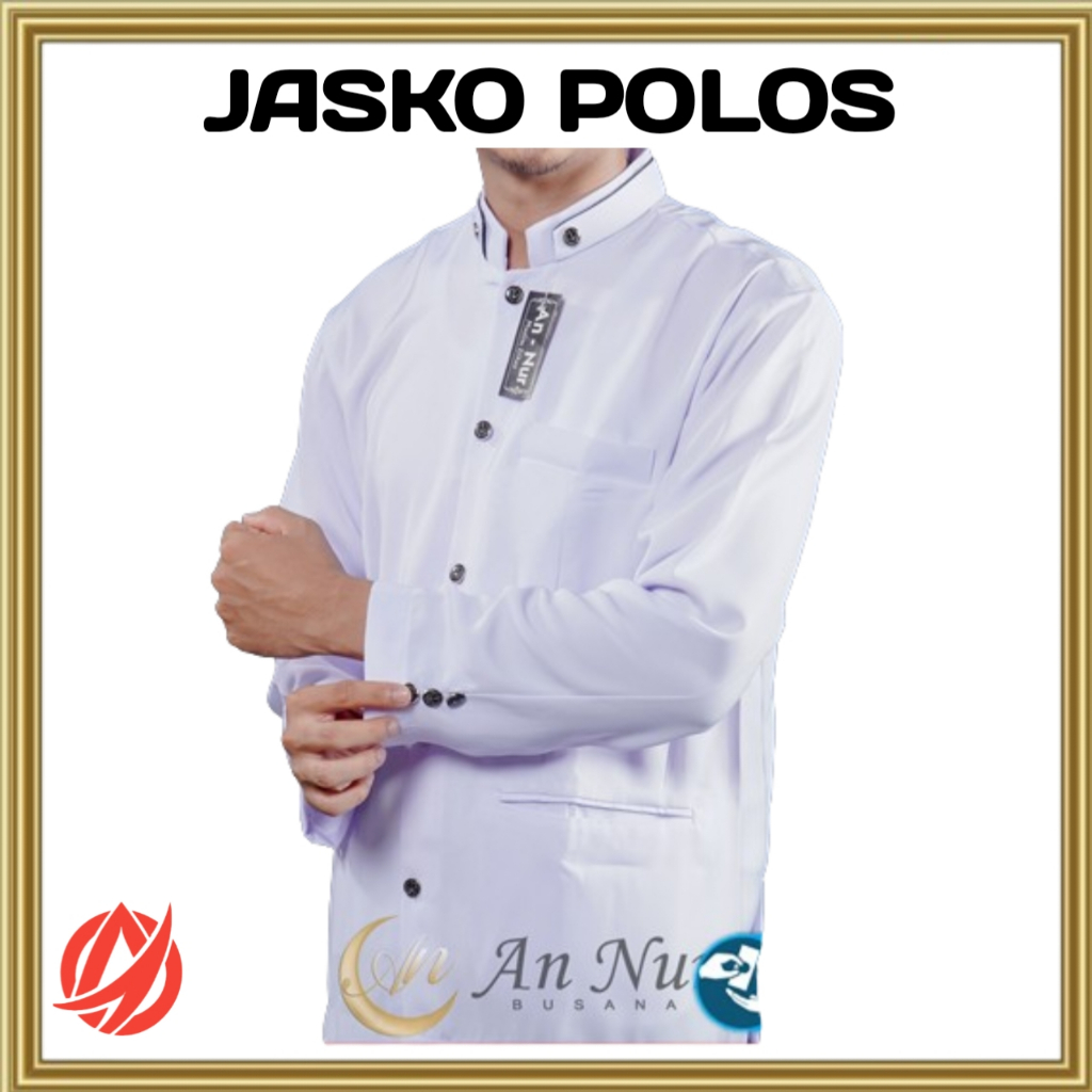 JASKO PRIA JAS KOKO POLOS LENGAN PANJANG