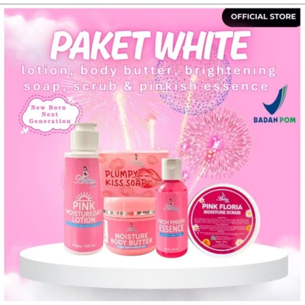 Body Care ArthaLdt paket Lengkap Lotion Booster Scrub sabun dan Aha Artha Ldt BPOM