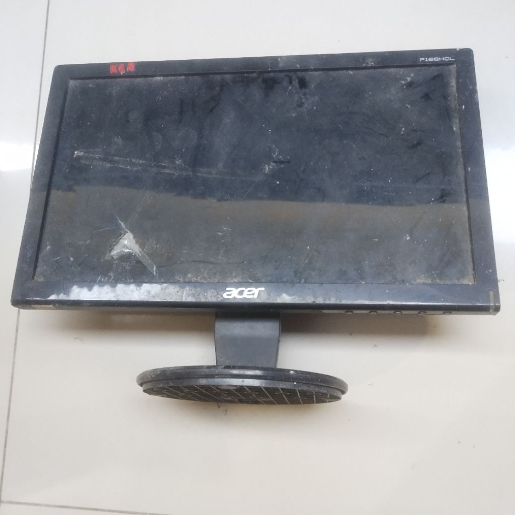LCD MONITOR ACER / LCD KOMPUTER 14 INC RUSAK PECAH