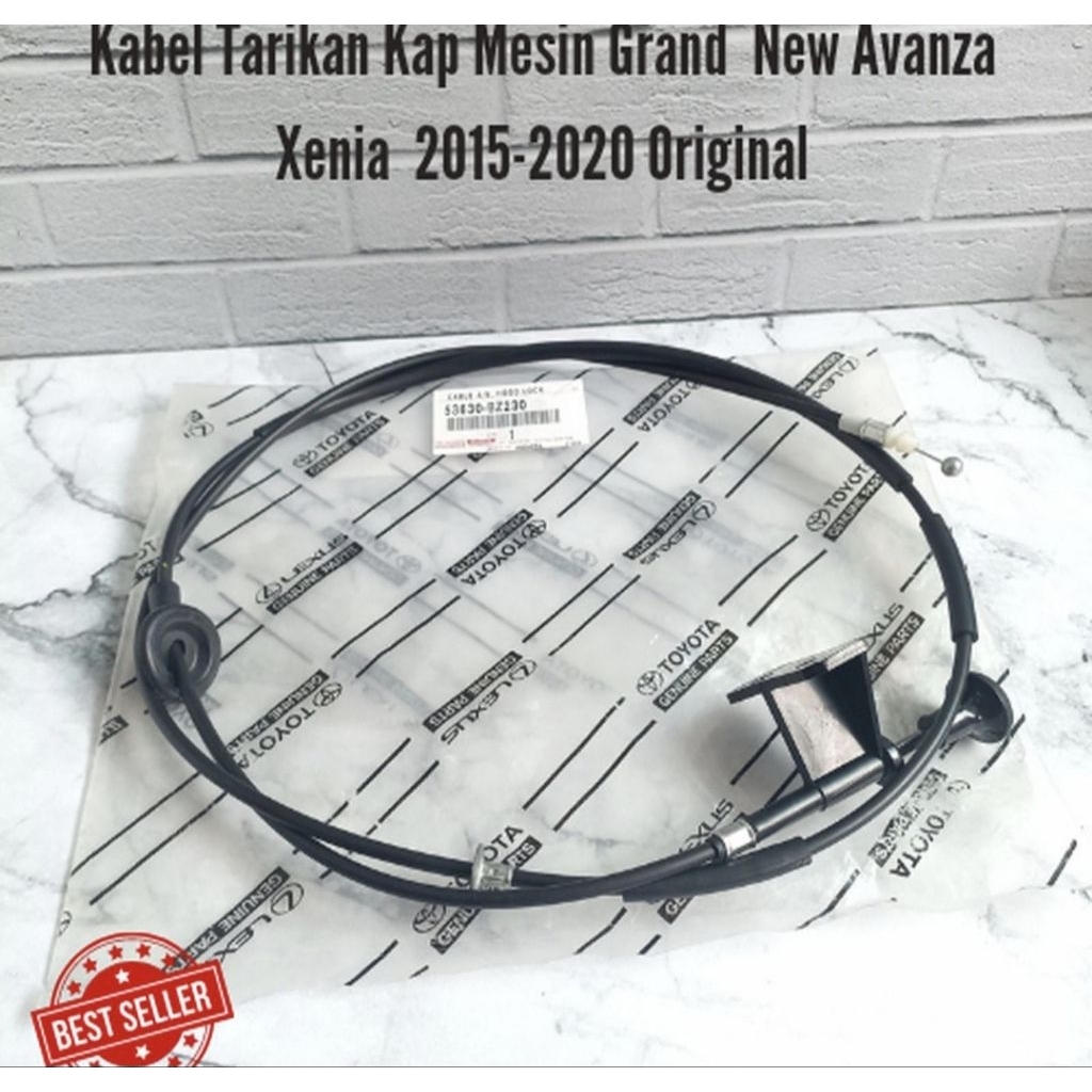 KABEL TARIKAN KAP MESIN GRAND NEW AVANZA XENIA 2016 2017 2018 2019 2020 ORIGINAL