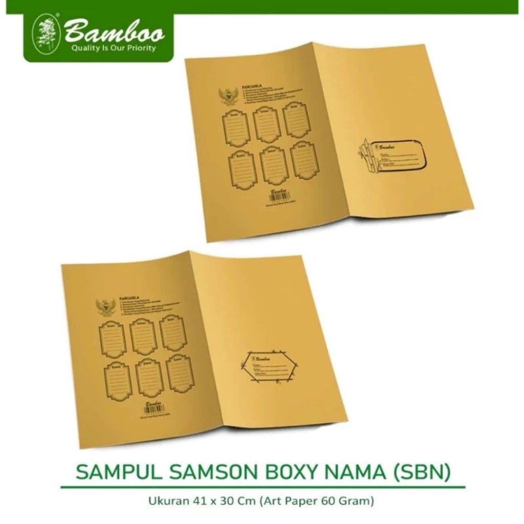 Sampul Buku Tulis Anak Bamboo | Sampul Buku Sekolah Motif Kekinian | Sampul Buku Kertas