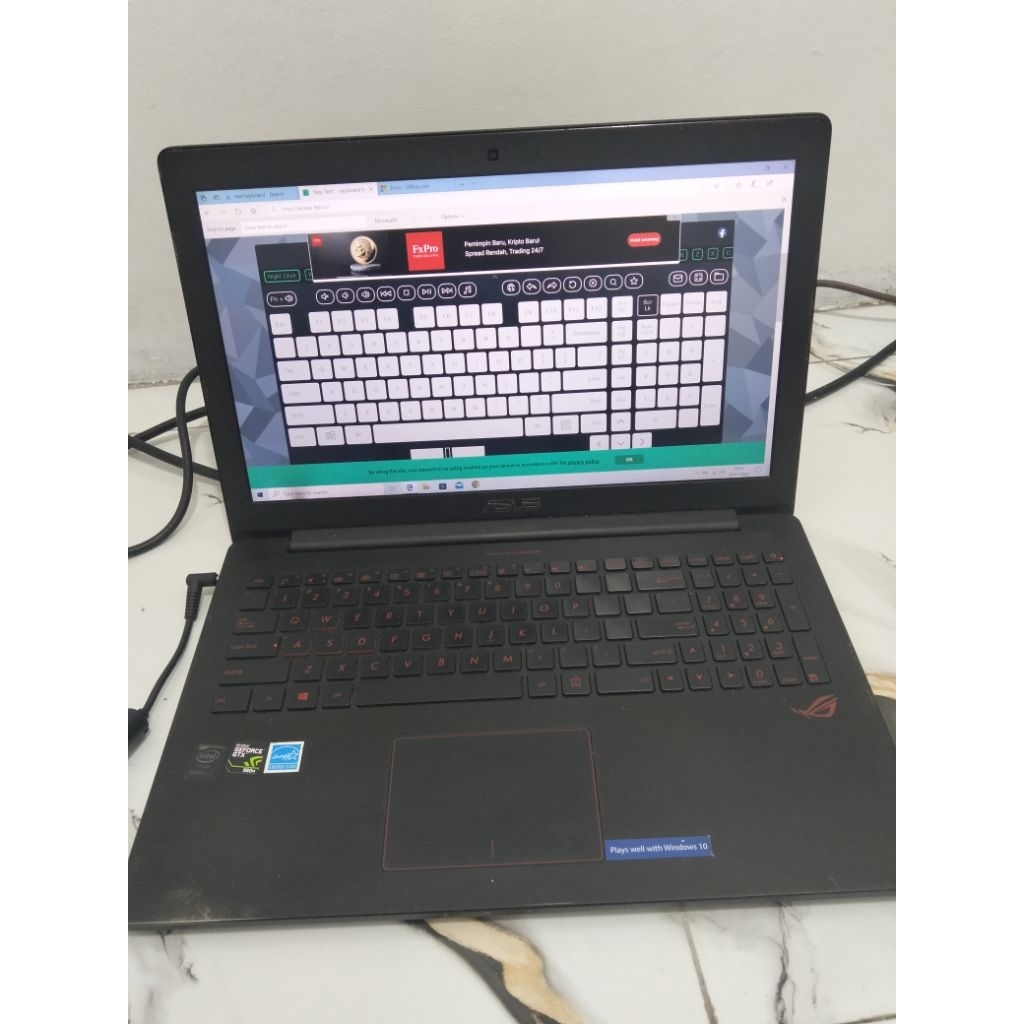 Asus Rog G501J (minus layar titik hitam)