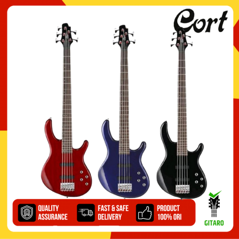Guitar Bass Aktif 5 Senar Cort Action V Plus Gitar Bass Cort Action V+ Original