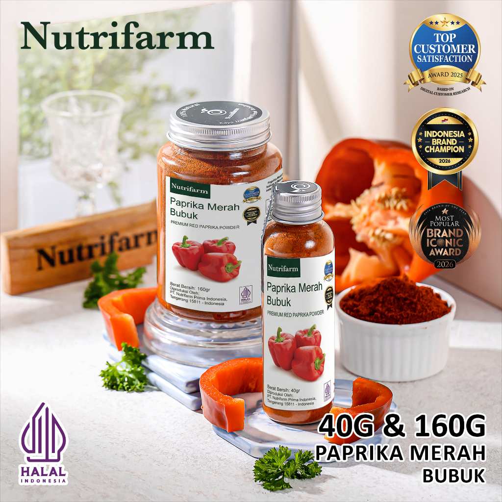 Nutrifarm Paprika Merah Bubuk 40 gram 160 gram