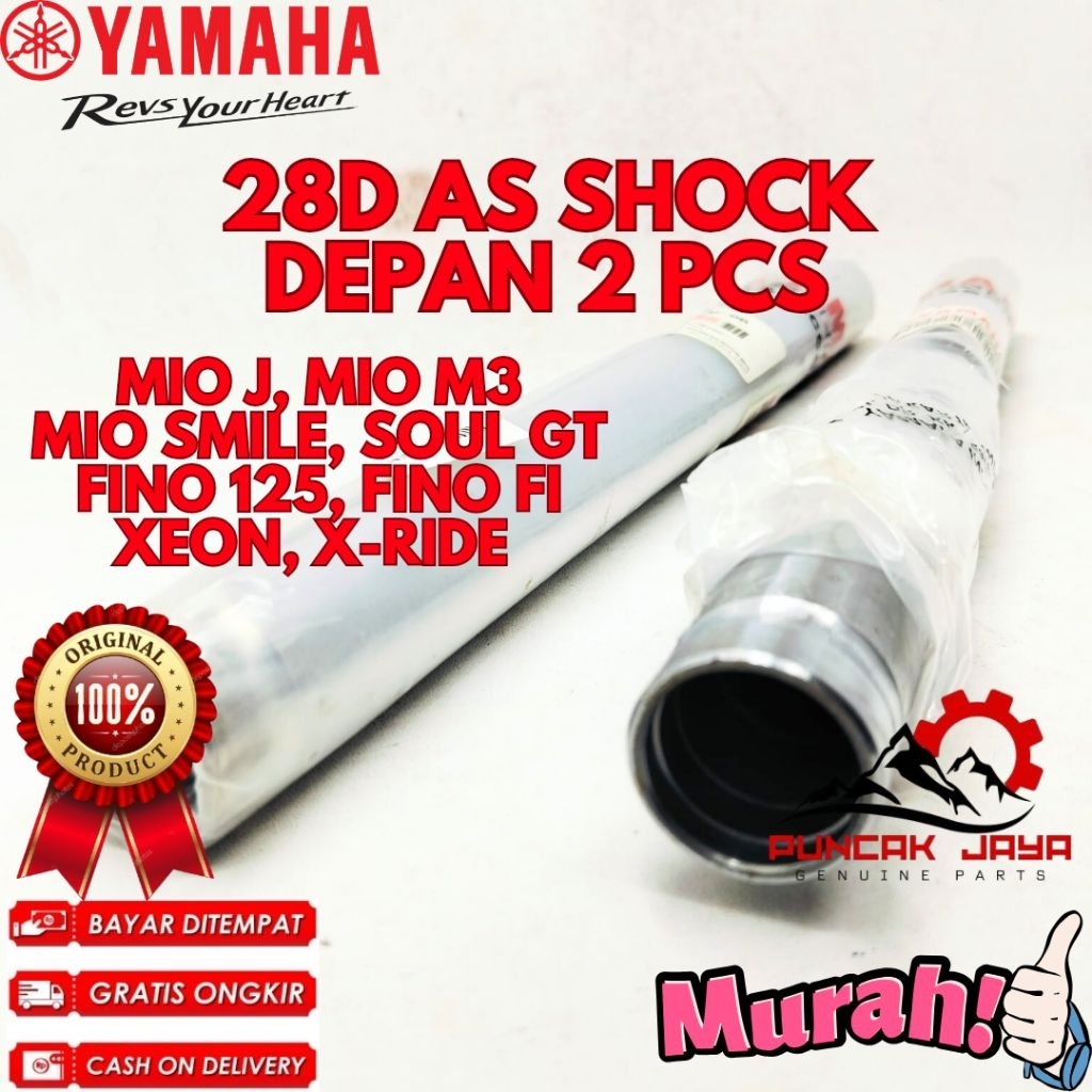 AS SHOCK DEPAN 2 PCS ORIGINAL YAMAHA KODE 28D, AS SHOCK DEPAN MIO J, AS SHOCK DEPAN MIO SMILE, AS SH