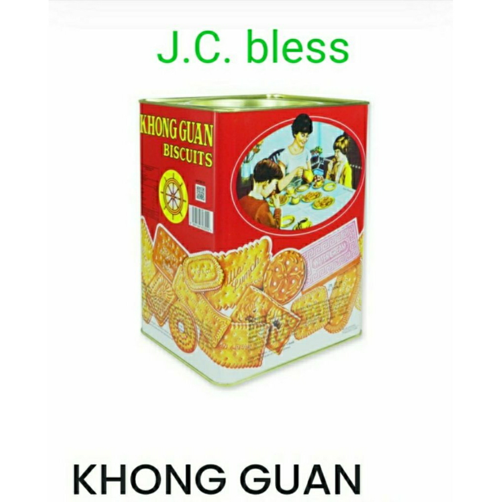Khong Guan Biskuit kaleng besar KhongGuan biscuits kong guan