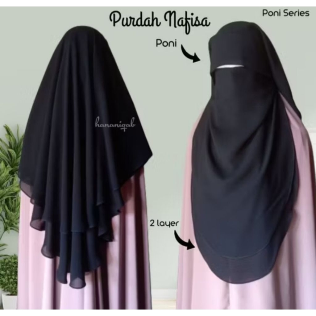 preloved gamis/ FK overhead Ditsy /anti uv/niqob