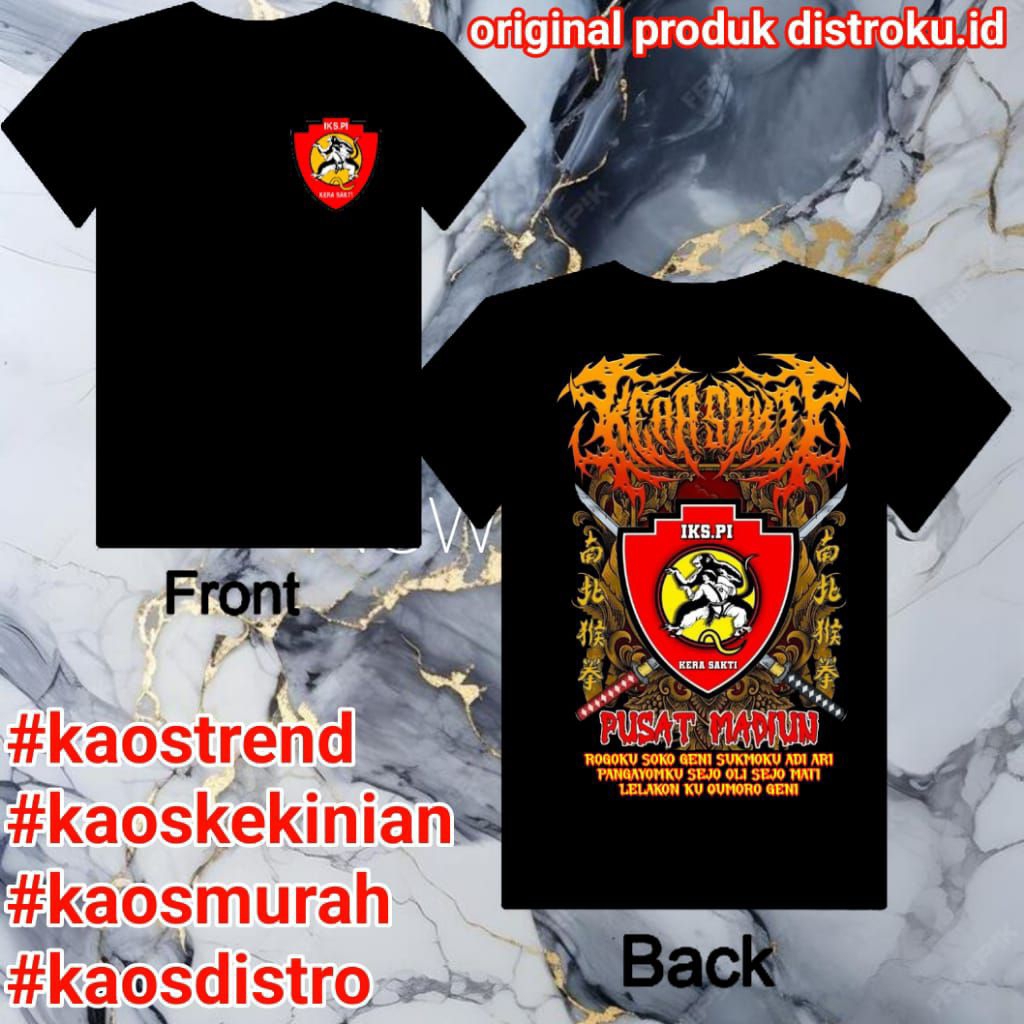 PROMO | Kaos Ikspi Kera Sakti Pakem Distro Pria Wanita Kode REDYELLOW