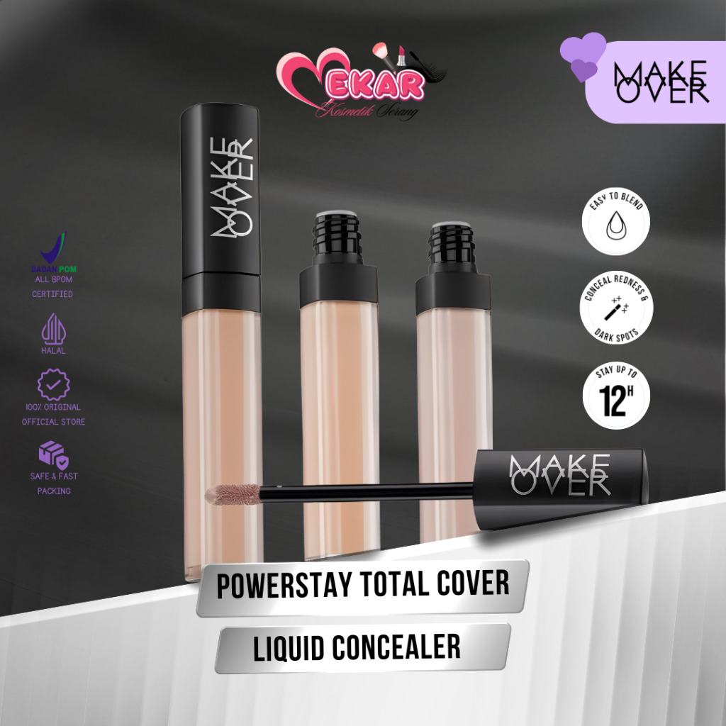 MAKE OVER Powerstay Total Cover Liquid Concealer 6.5 ml - Concealer Make Over