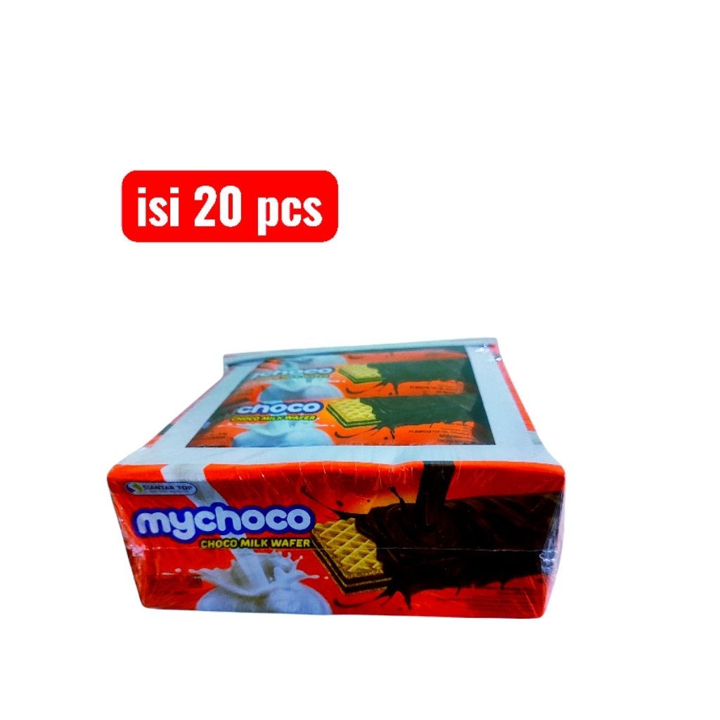 biskuit siantar top my choco wafer isi 20pcs renyah