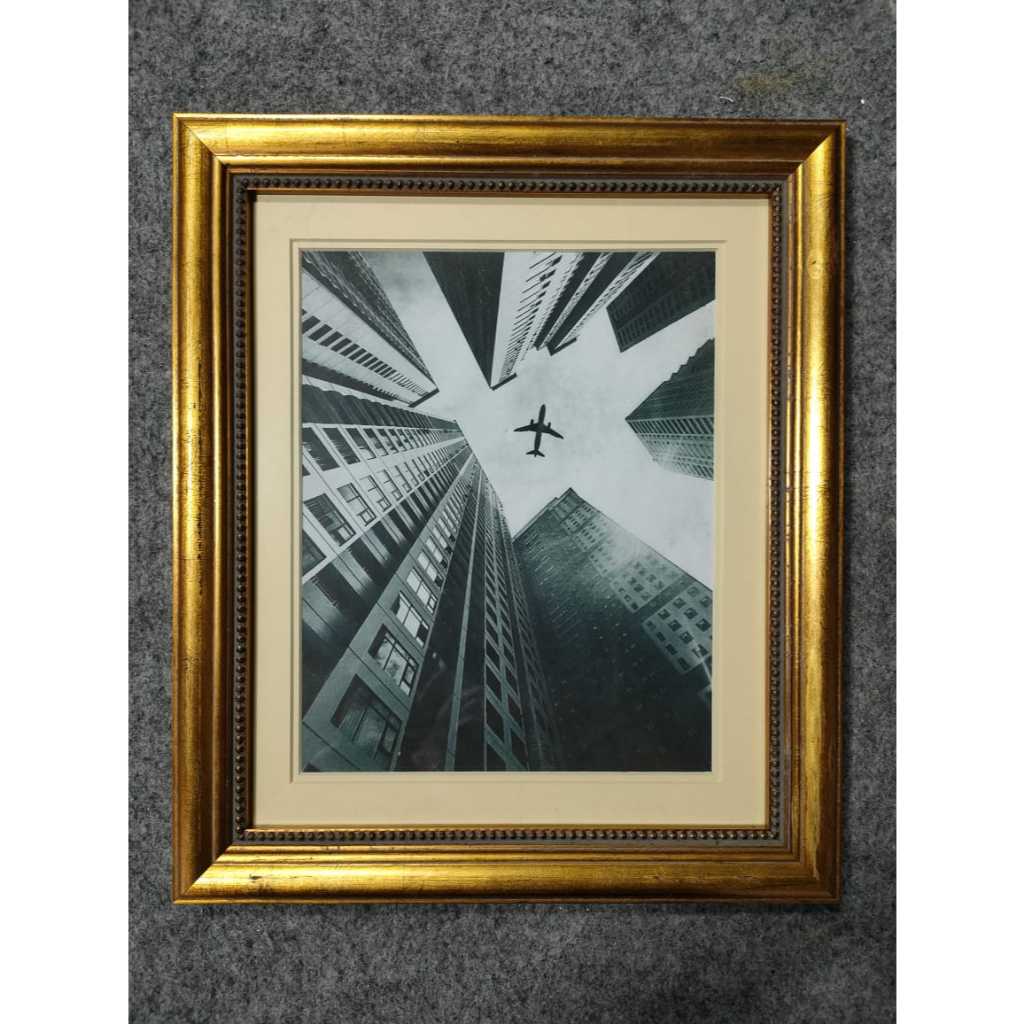 S.A.Frame | Bingkai Foto/Pigura Kayu Gold Ukir Bintik 10R/8R 6R/4R