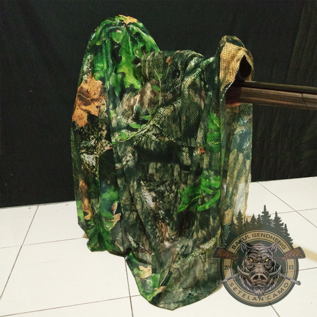JARING CAMO NET MOSSYOAK 1.8x1.5 METER BAHAN KAIN / JARING SANGGONG KAMUFLASE (SC2693)