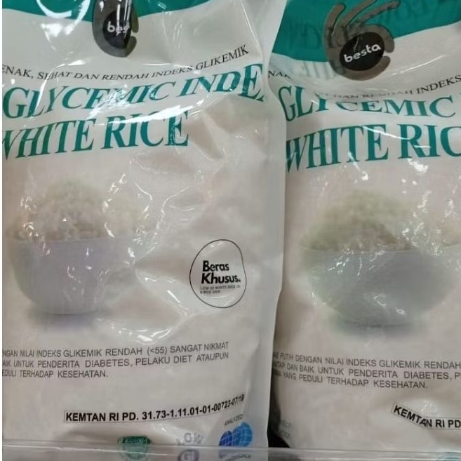 Beras Besta 2Kg Low Glycemic Index White Rice 2kg