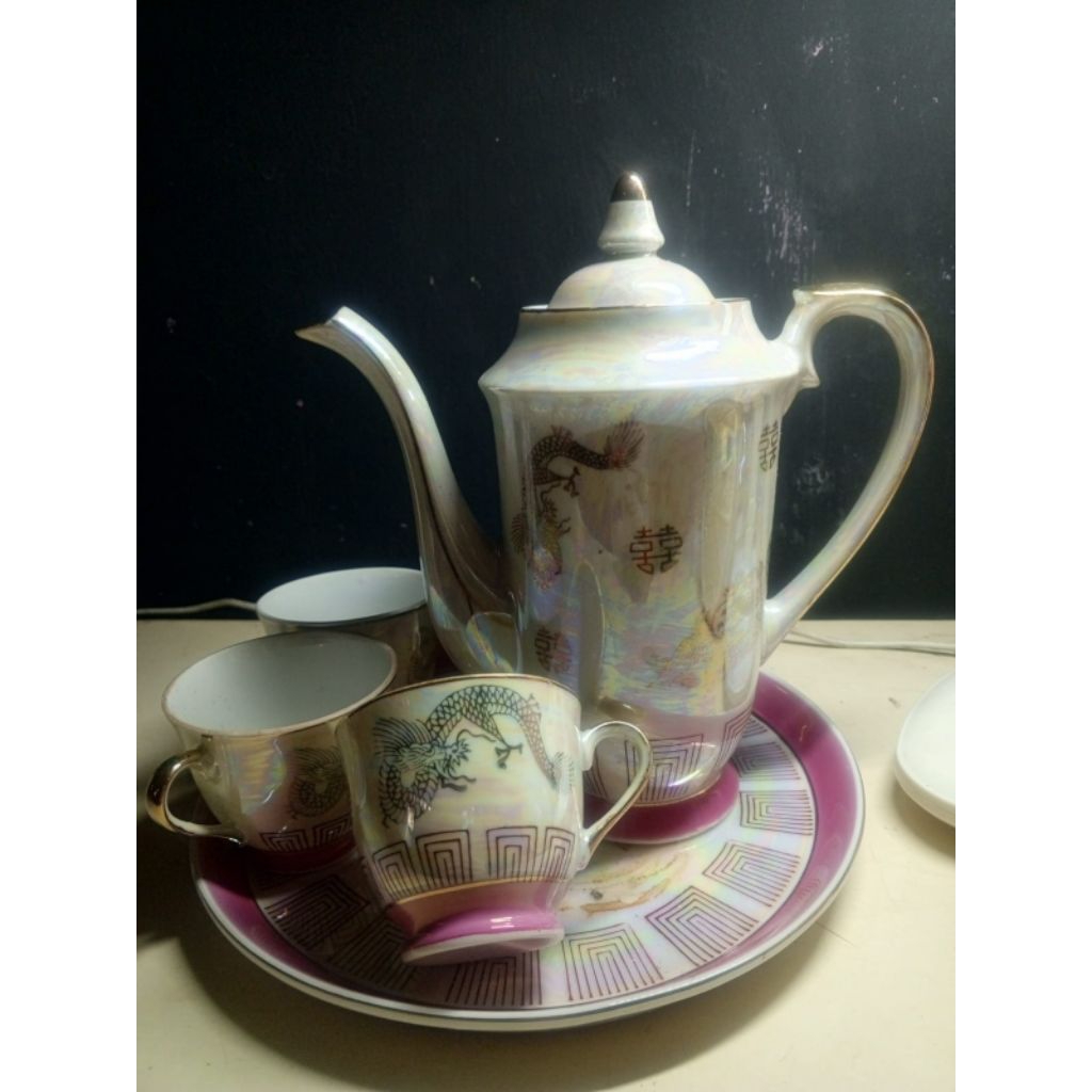 set teko keramik antik