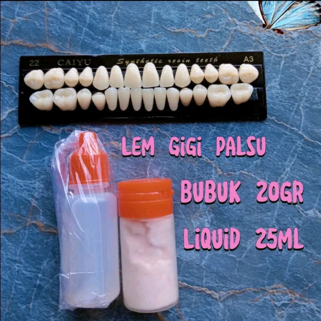 LEM GIGI PALSU 25ML# LEM GUSI PERMANEN