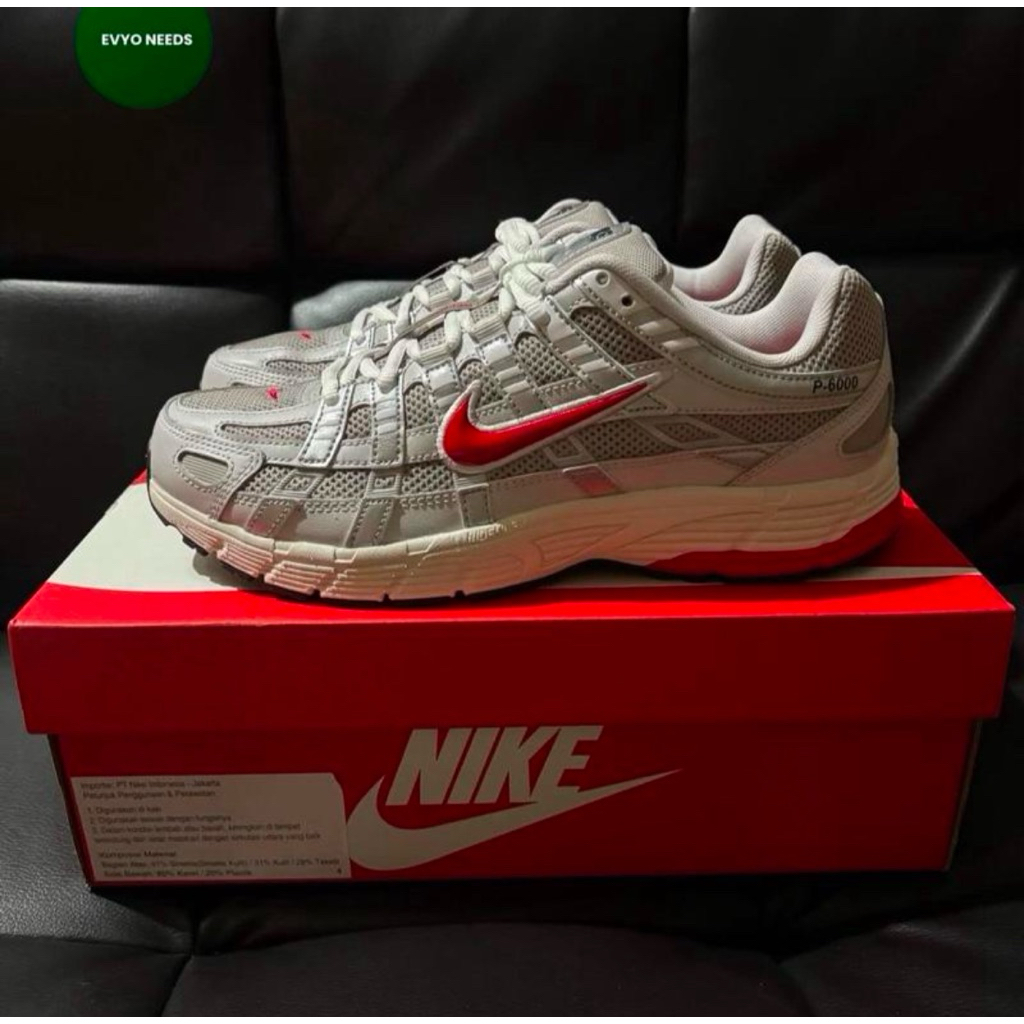 NIKE P6000 GREY RED