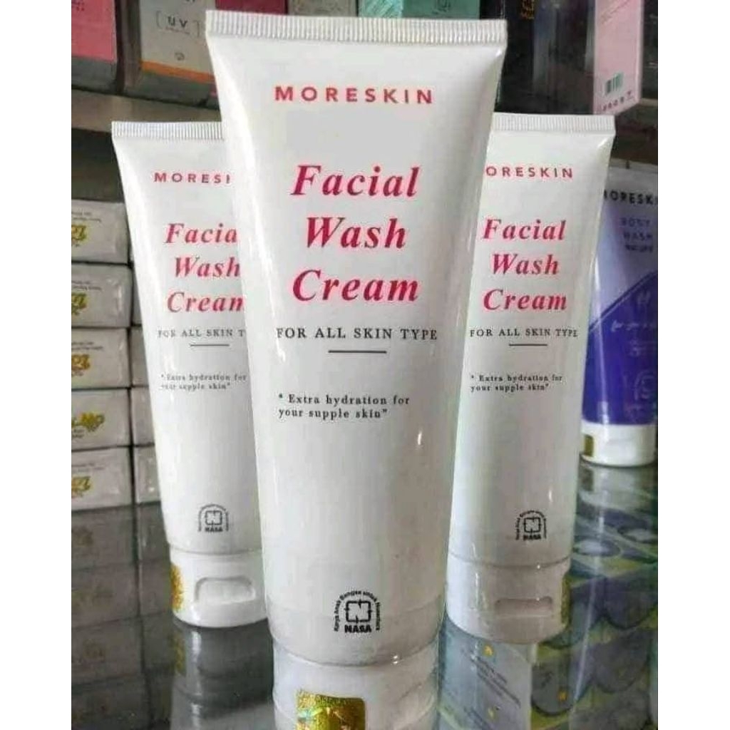 moreskin facial wash cream,sabun cuci muka nasa