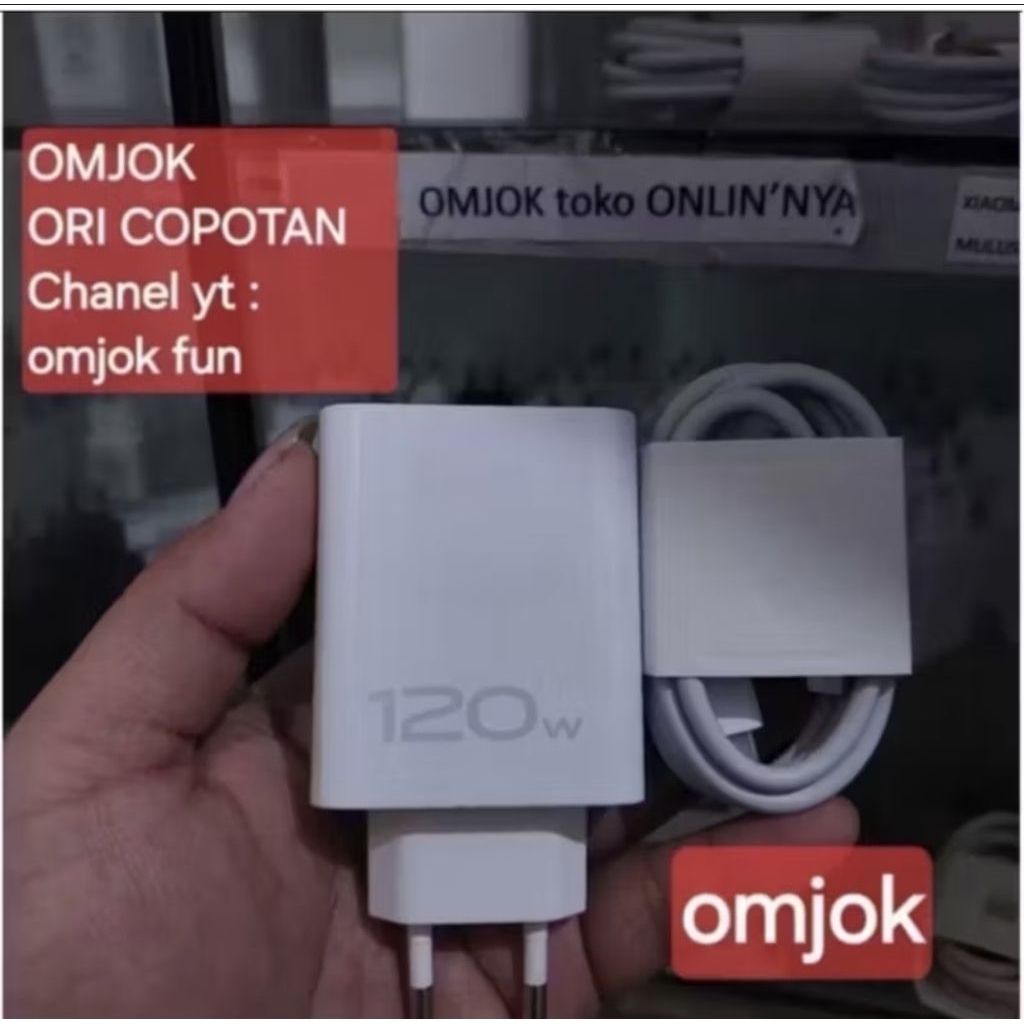 Charger Iqoo 12 120W original copotan cabutan ori bawaan hp
