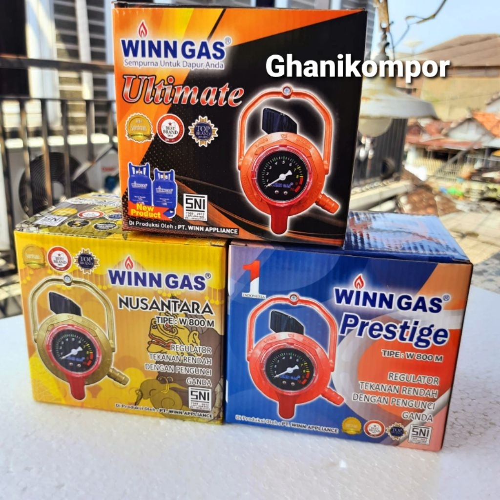 Regulator Lpg winn gas W 900 M -  W 800 m Gold Legulator Gas Lpg Double Lock - Regulator Winn gas W 