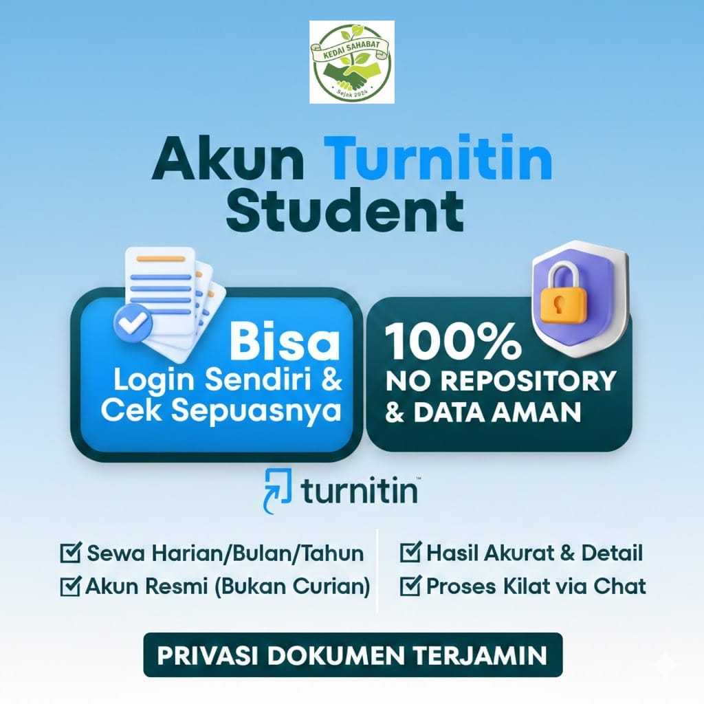 Sewa Akun Turnitin Student No Repository Aman