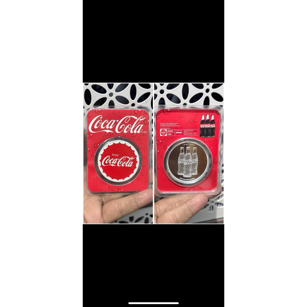 Koin Perak koleksi APMEX Coca cola 1oz