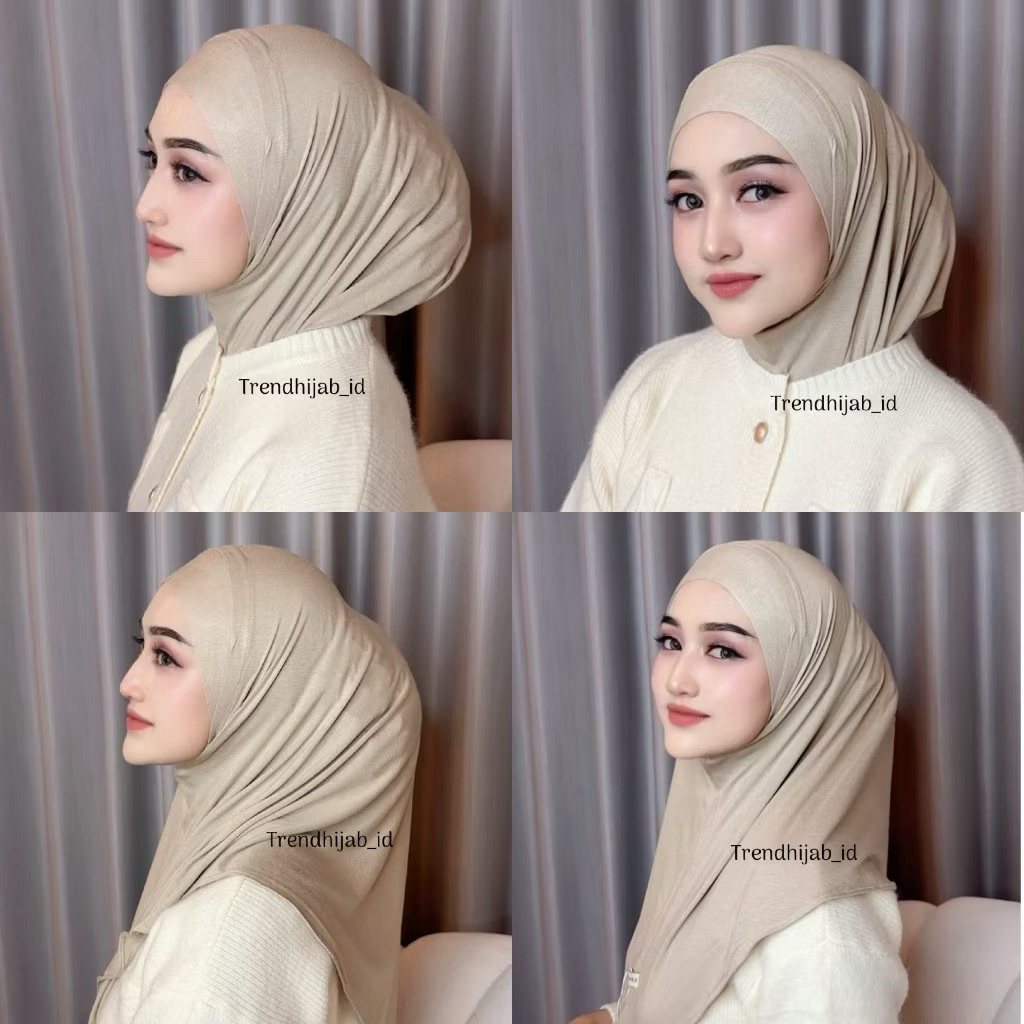 Jilbab Instan Kaos Rayon ukuran M Hijab Kaos  Bergo viacose Rayon  By IKMAL