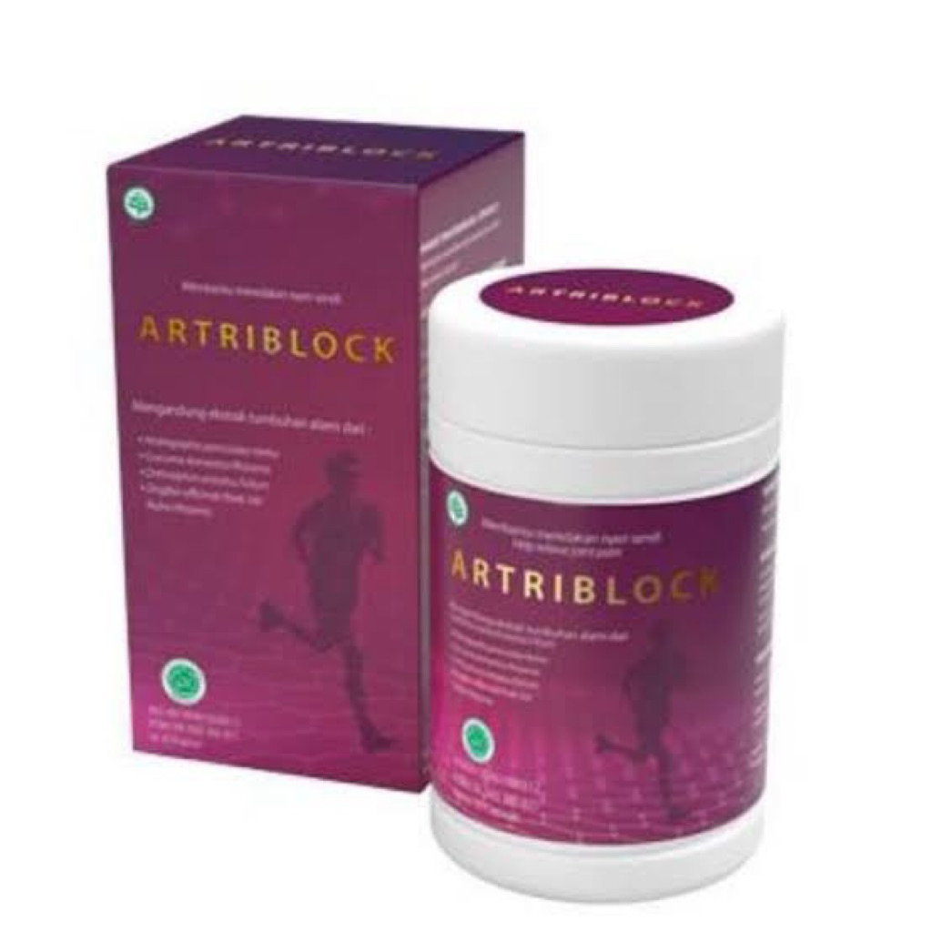 Artriblock Obat Herbal Alami Menghilangkan Nyeri Sendi Tulang Lutut Original 100% BPOM Artriblok