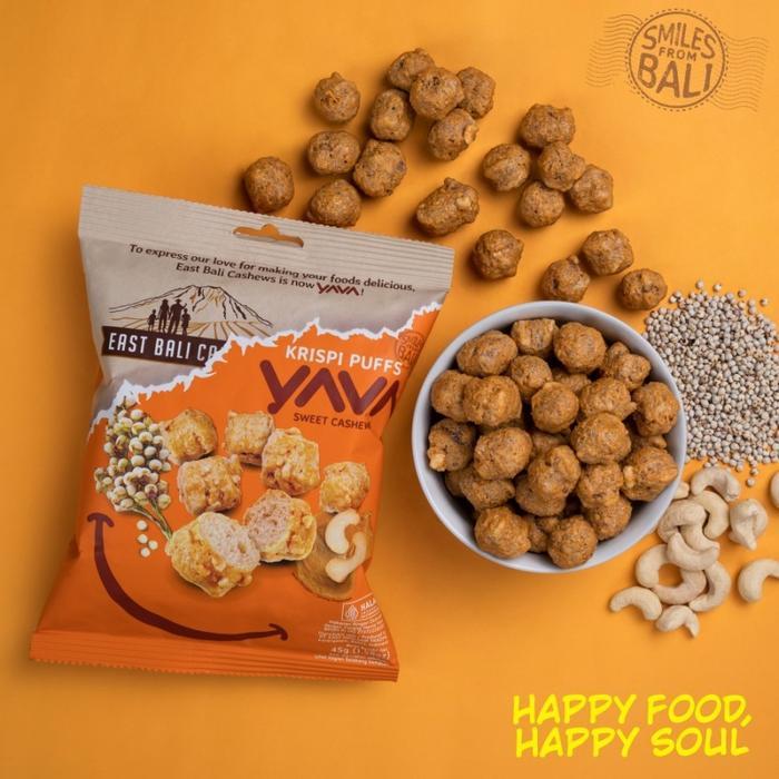 YAVA Krispi Puffs Sweet Cashews - East Bali YAVA Krispi Puffs