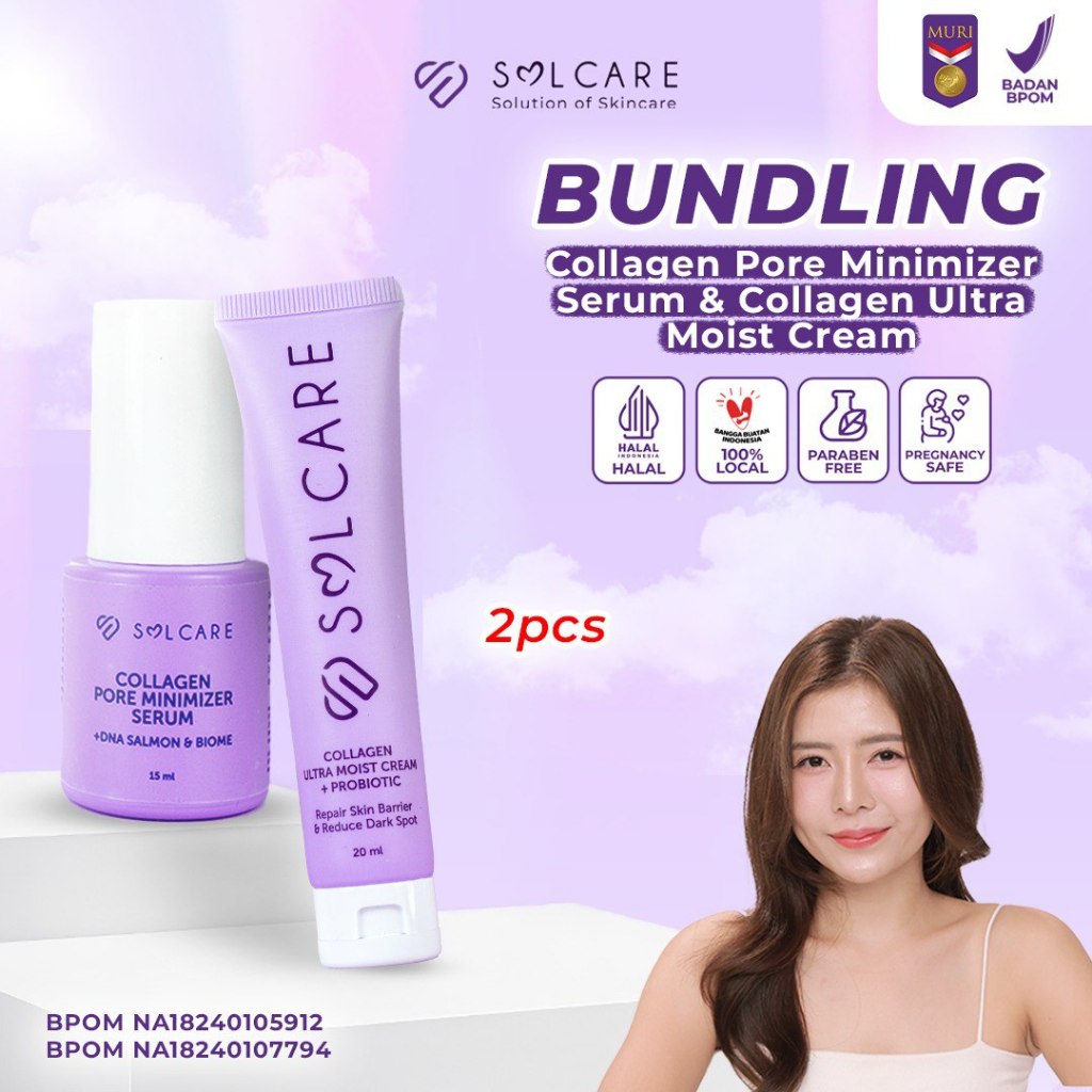 BELI 3 DAPAT 12  Solcare Bundling Collagen Serum + Cream