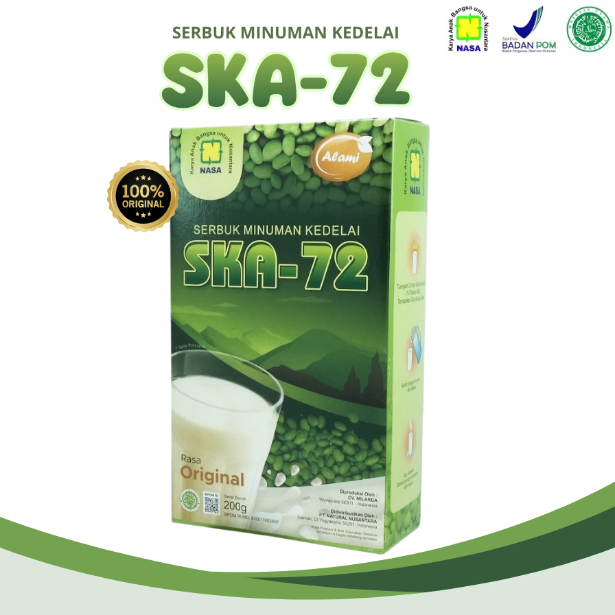 Jual SUSU PENGGEMUK NASA / SARI KEDELAI NASA / SKA 72 ORIGINAL / SARI KEDELAI ASLI