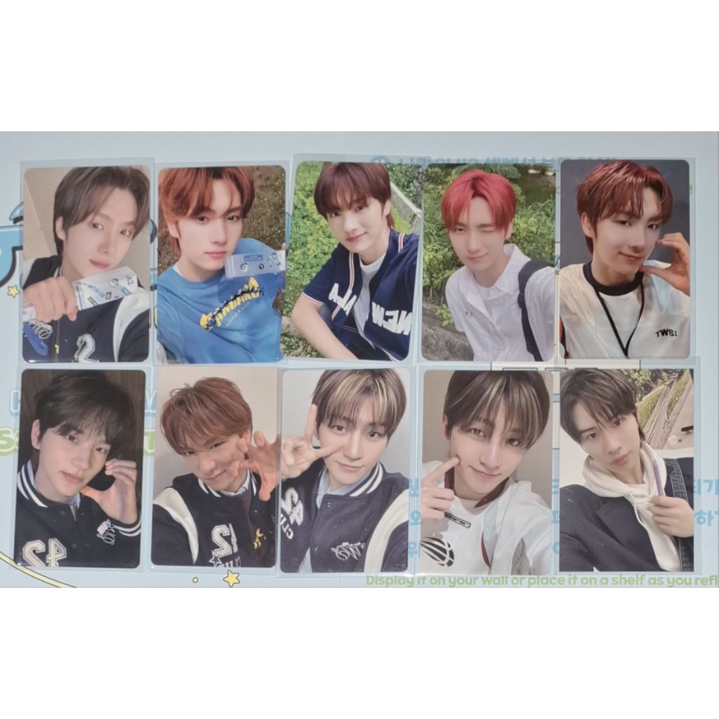 TWS Shinyu, Youngjae, Jihoon, Kyungmin photocard saizone