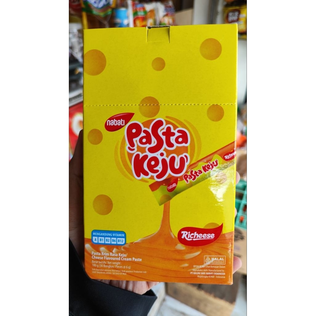 Pasta Keju Coklat Nabati - Keju 1 Box isi 30 Pcs