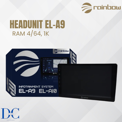 Headunit Android Mobil - Headunit Rainbow EL-A9 - Ram 4/64gb - 1K - 4 Core - Android 11 - Headunit A