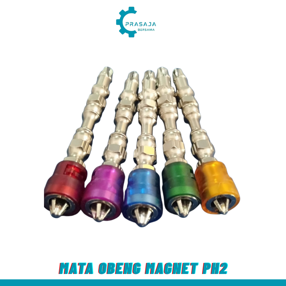 Mata Obeng PH2 Mata Bor Magnet Kepala Silang Baja Obeng Bor Magnet 65MM Mata Bor 1/4 Inch Mata Obeng