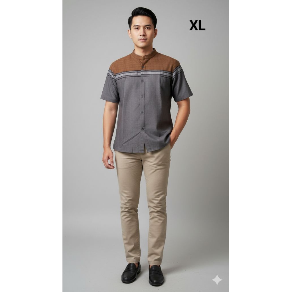 Kemeja koko lengan pendek EMBA ukuran XL