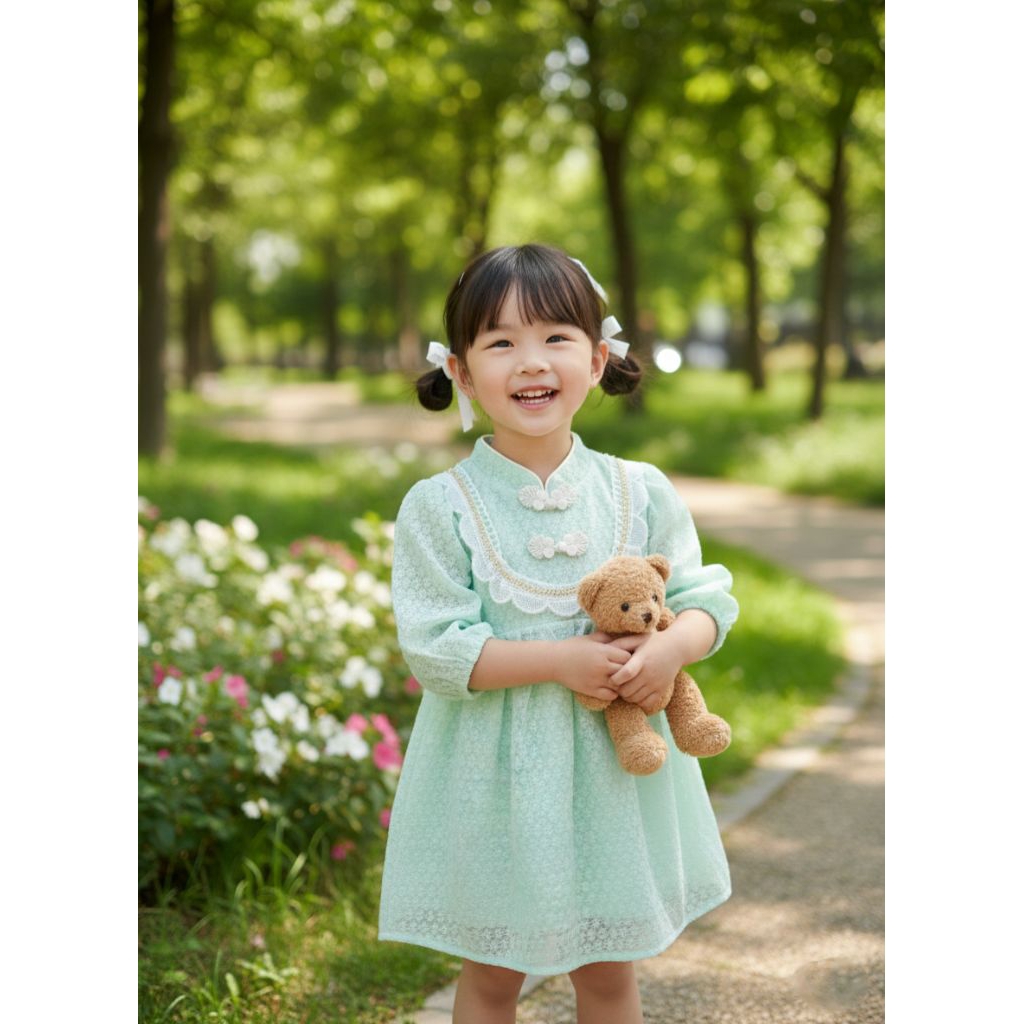 cheongsam anak, dress cheongsam anak perempuan