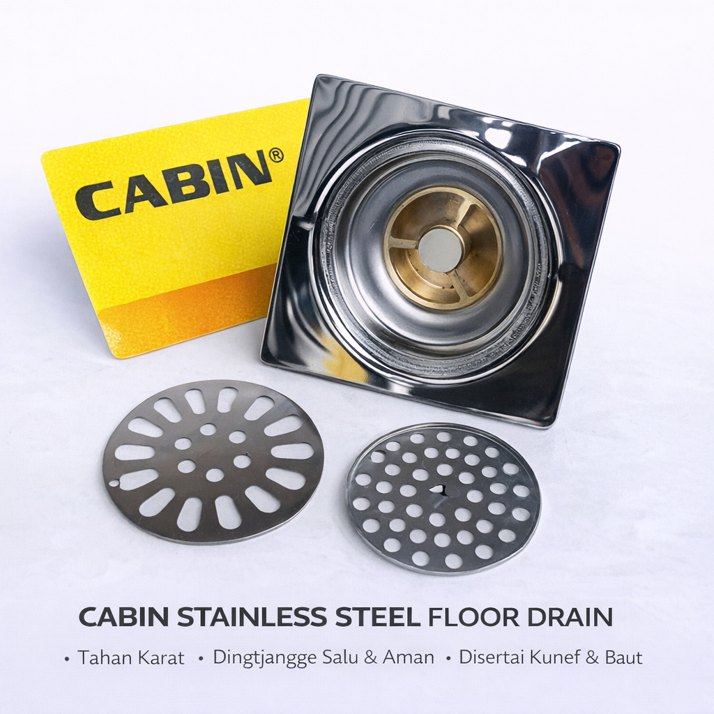 CAB Afur Saringan Got Kamar Mandi Stainless SUS 304 Tebal